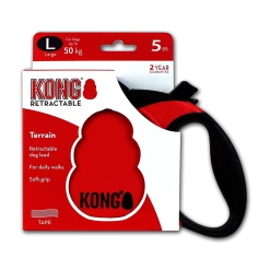 Euro Joe KONG Retractable Leash Terrain Red -Supplements Shop 89883