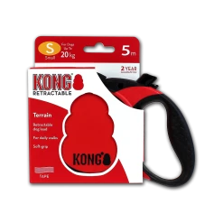 Euro Joe KONG Retractable Leash Terrain Red