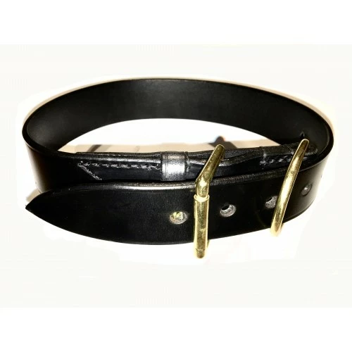 John Humphris Leather Collar 38 Mm 45 Cm Long Through Buckle 3 John Humphris Leather Collar 38 Mm 45 Cm Long Through Buckle