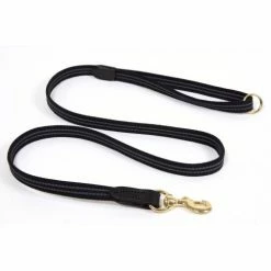 John Humphris Black Cotton Webbing Interwoven Rubber - 1.5m X 19mm